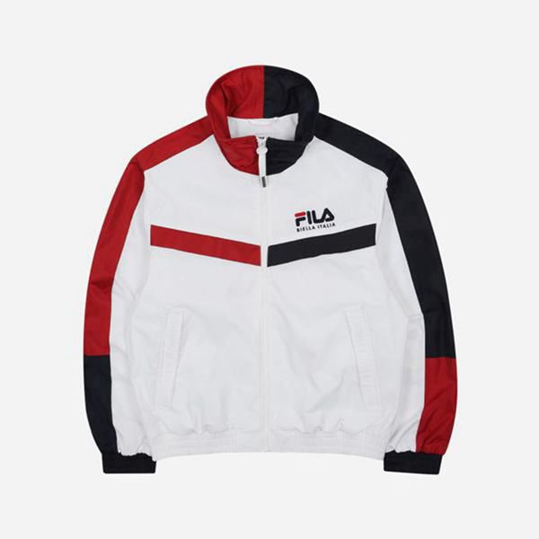 Fila Bunda Damske Biele - Heritage Windbreaker Vypredaj - Slovakia 79083-KOFX